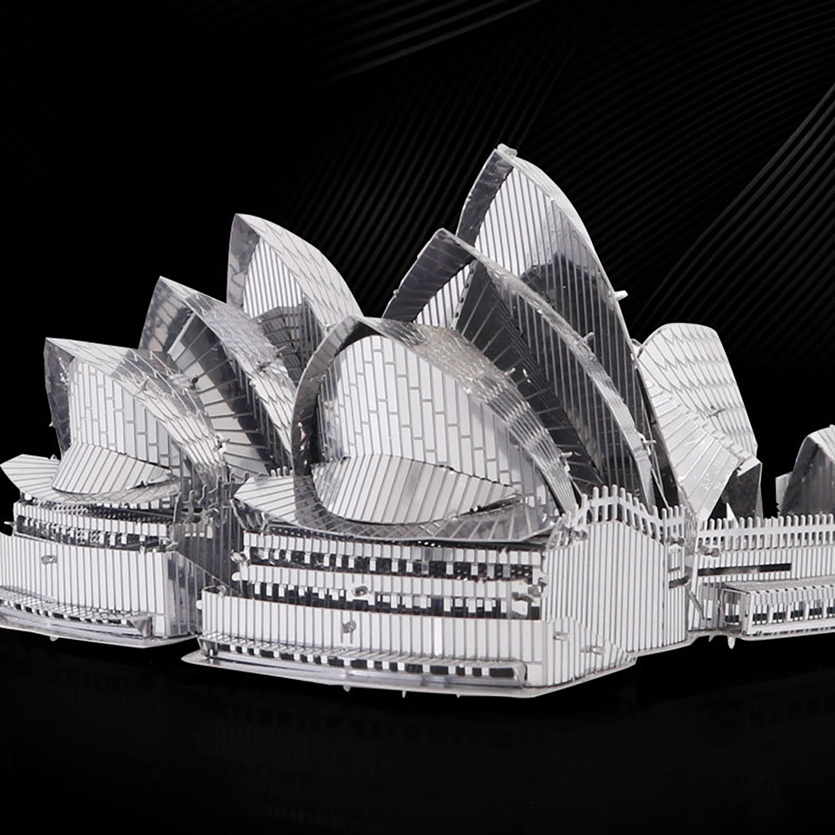 Sydney Opera House 3D metalowe puzzle zestawy modeli DIY laserowo wycinane puzzle układanka zabawka dla dzieci