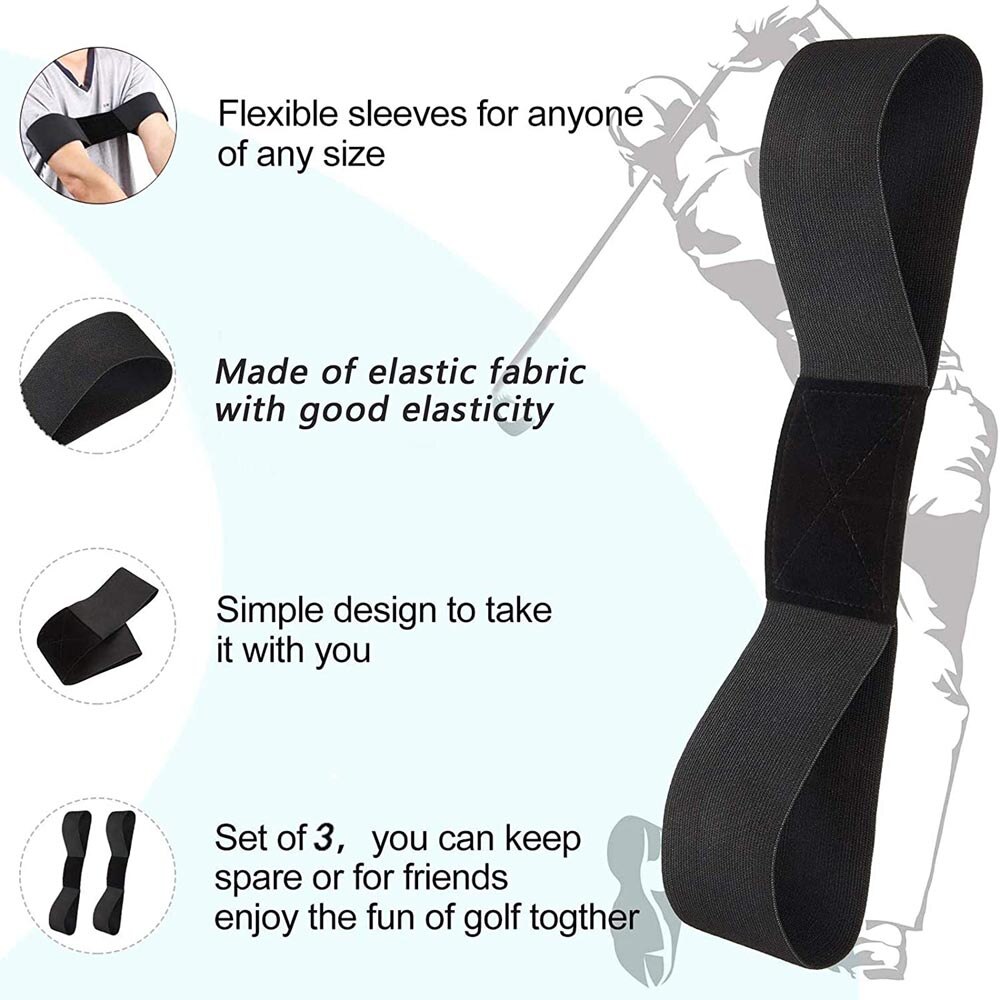 2pcs/set Golf Swing Trainer Aids Beginner Smooth Correcting Tools Practice Training