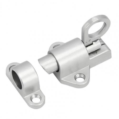 1 Set Bolt Lock Anti-rust Stable Portable Aluminum Alloy Sliding Door Window Lock for Home: Silver