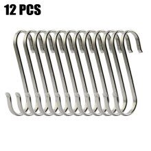 12pc S Haken Flache Edelstahl KleiderbüGel Küche Garten Hängen Utensil Heimat Haken Für Metzger Einkaufen Küche Backen Werkzeuge
