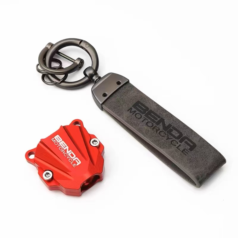 CNC Motorcycle Key Head Protective Case Cover For Benda Chinchilla 450 300 Rock 250 300 LFS 700 LFC 700 KeyChain Accessories: black