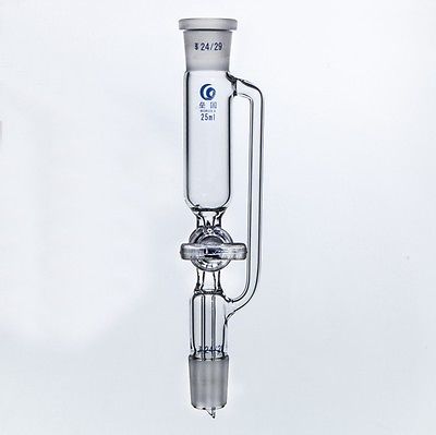 Entonnoir de laboratoire de chimie du verre borosilicate, Joint 19/26, 50ml, pour égaliser la pression, avec bouchon en verre,