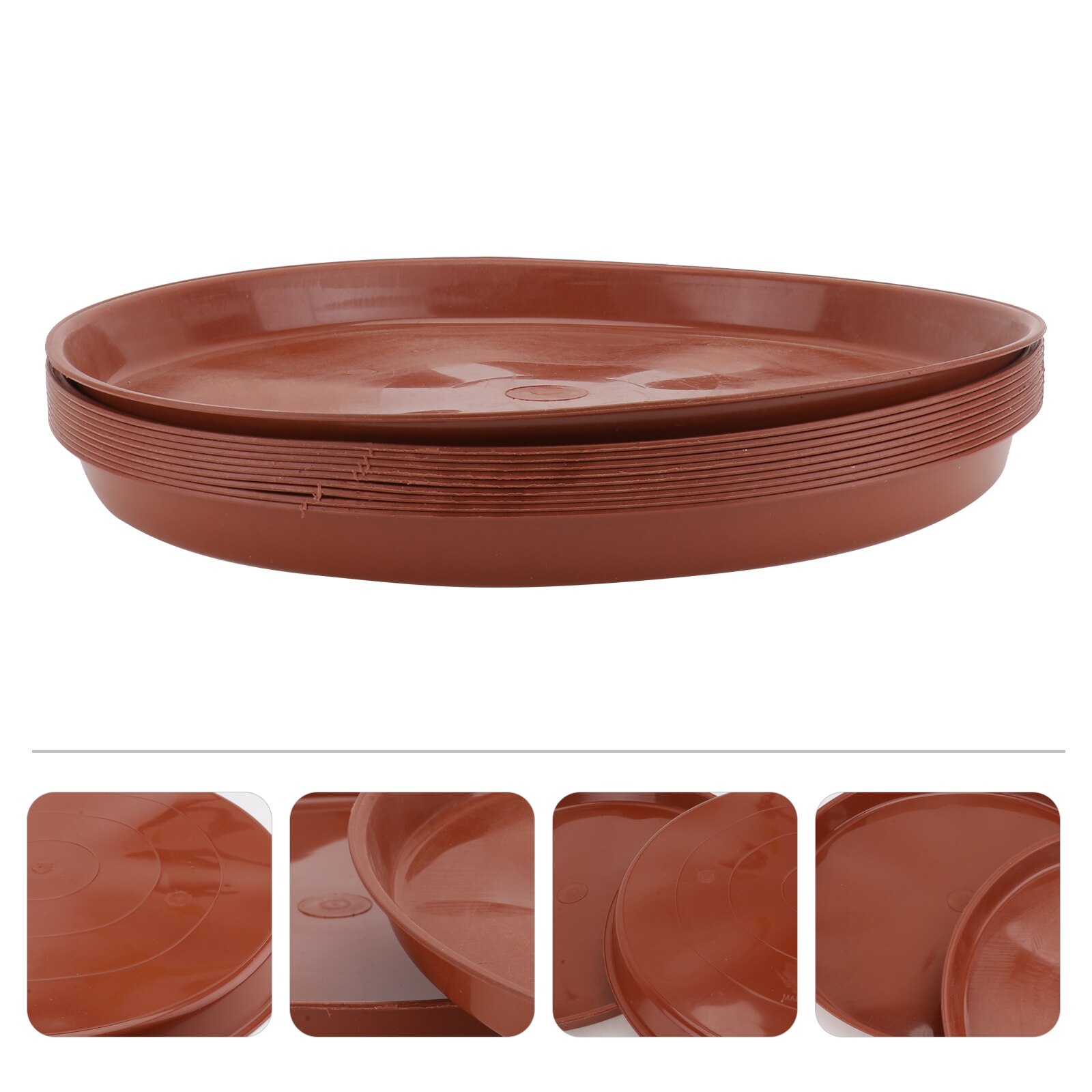 Flowerpot Pots Drought Resistance Preservative Recycled Plastic Desktop Floor-standing Plants Tray Pots: Size 5