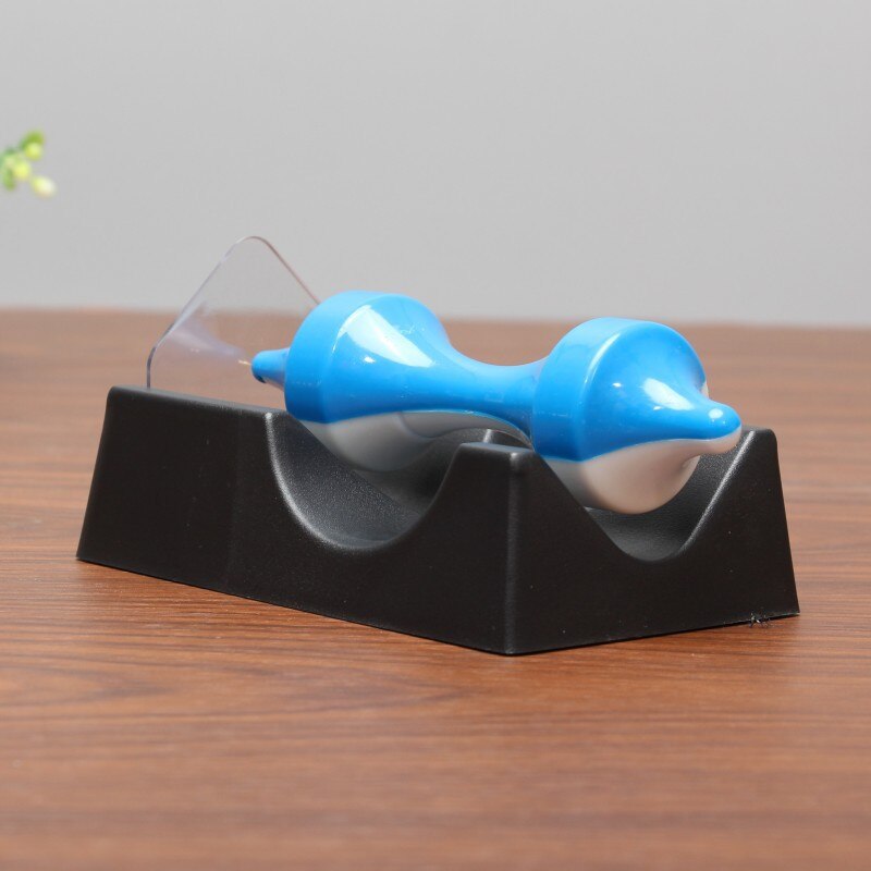 Creative scientific educational metal finger gyroscope gyro top pressure relief classic toy traditional: C