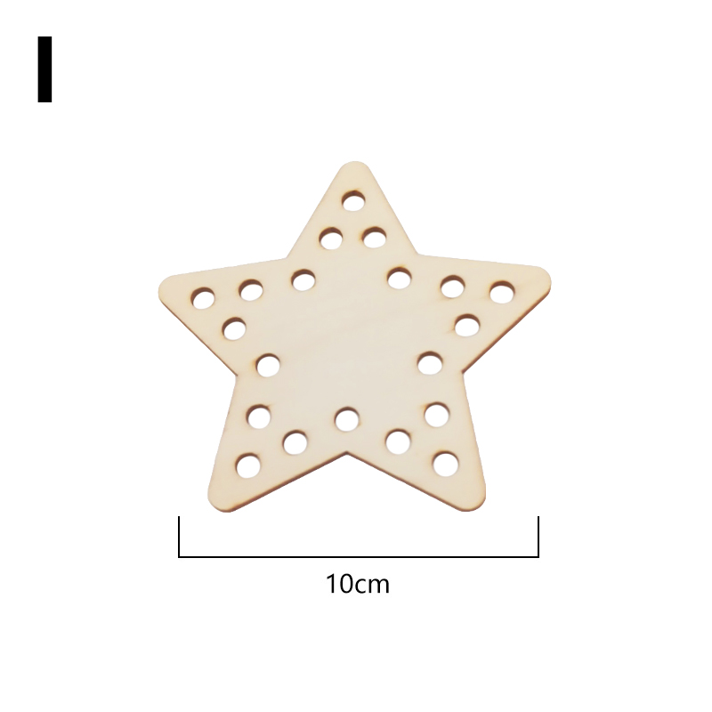 1pc Häkeln Holz Korb Basis Hand gewebte leer Unterseite Tasche Bord Kreative Diy Korb Weben Handwerk Machen Liefert: rot Eiche