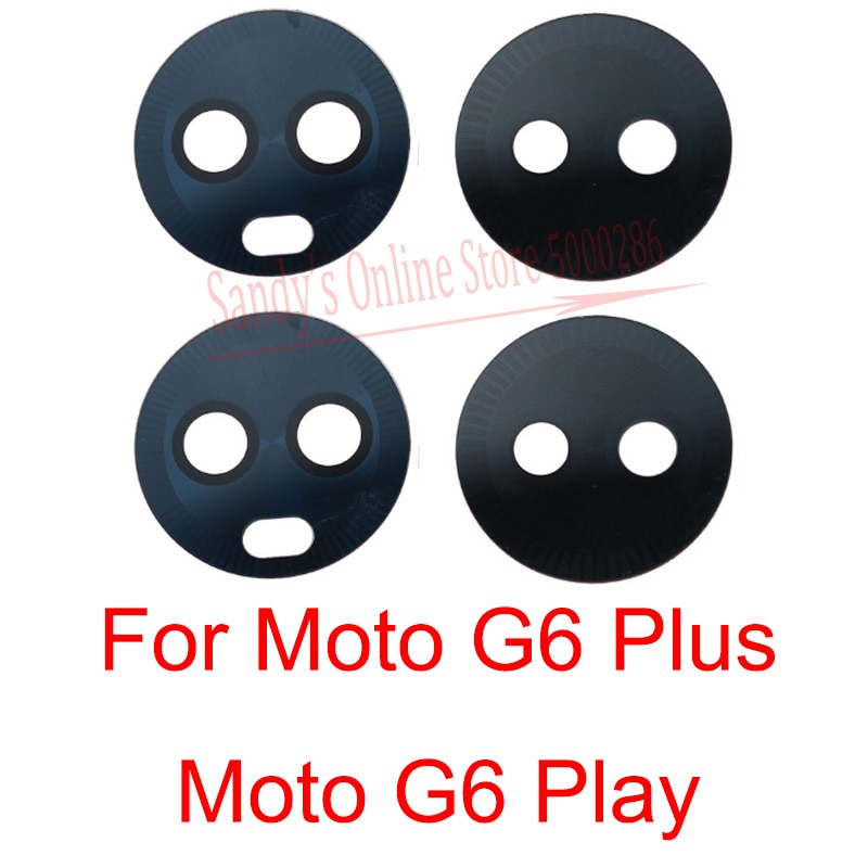 Copriobiettivo in vetro per fotocamera posteriore 30 pezzi per Motorola Moto G6 Plus / G6 riproduci il vetro principale dell'obiettivo della fotocamera grande per Moto G6 Play