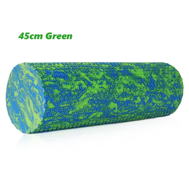 45/60CM Iridescent Cloud Yoga Foam Roller Pilates Block High-density Floating Roller GYM Fitness Body Massage Roller: Black