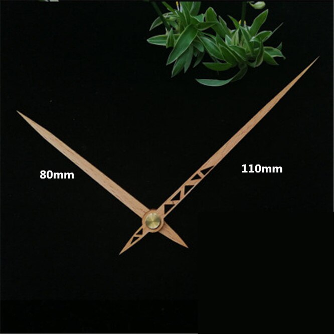 10 Sets Creatieve Houten Klok Pointer Hoogwaardige Quartz Klok Handen Onderdelen Diy Klok Onderdelen Accessoires Wandklok Thuis decoratie: Wood-A