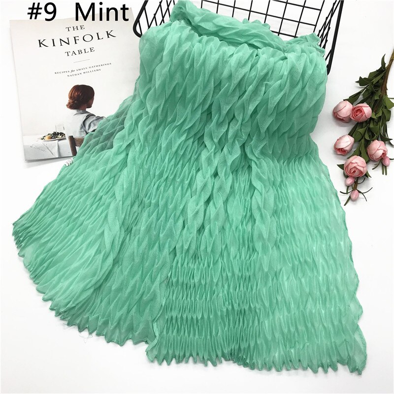 Pañuelo de algodón musulmán para mujer, pañuelo de cabeza árabe, hijab musulmán, novedad de: 9