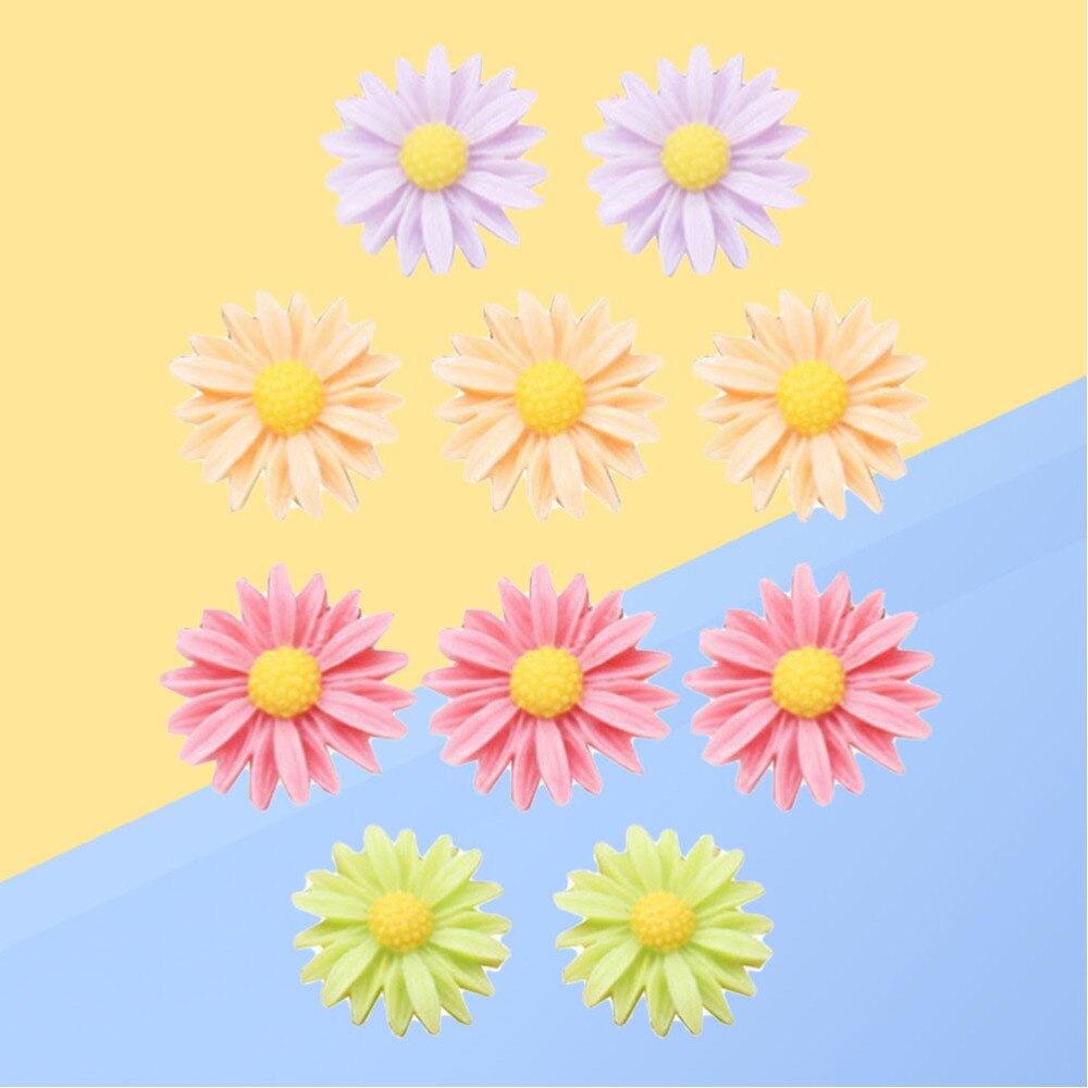 10 pièces fleur punaises décoration créative punaise punaise maison fournitures scolaires pour liège conseil carte Photos calendrier