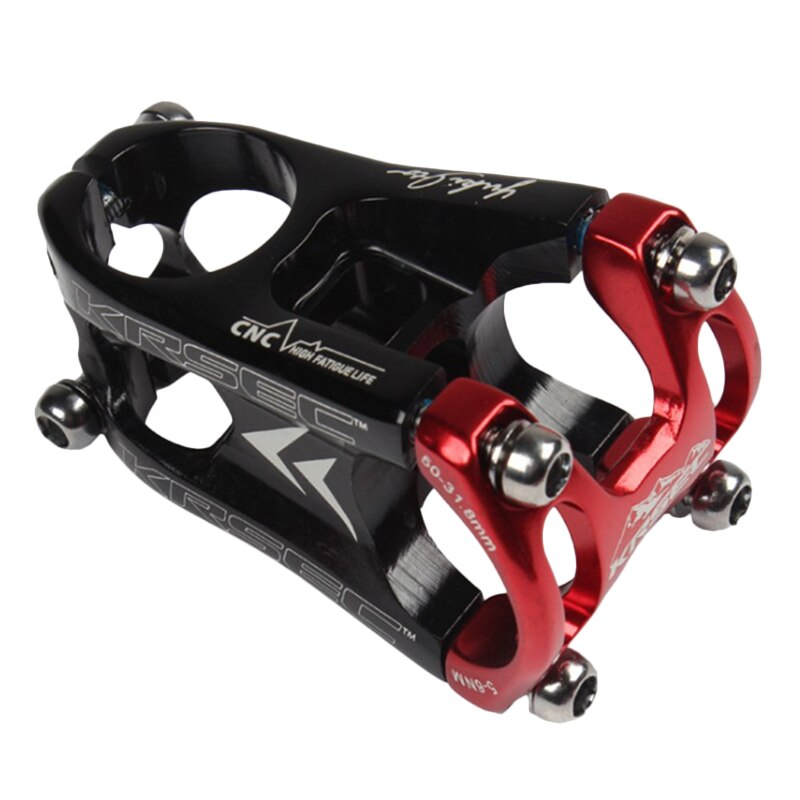 KRSEC CNC Aluminium kurz Stengel 50mm MTB XC Behälter Fahrrad Fahrrad Lenker Vorbau 28.6*31,8mm Ultra-licht Fahrrad Stengel Radfahren Zubehör: 01