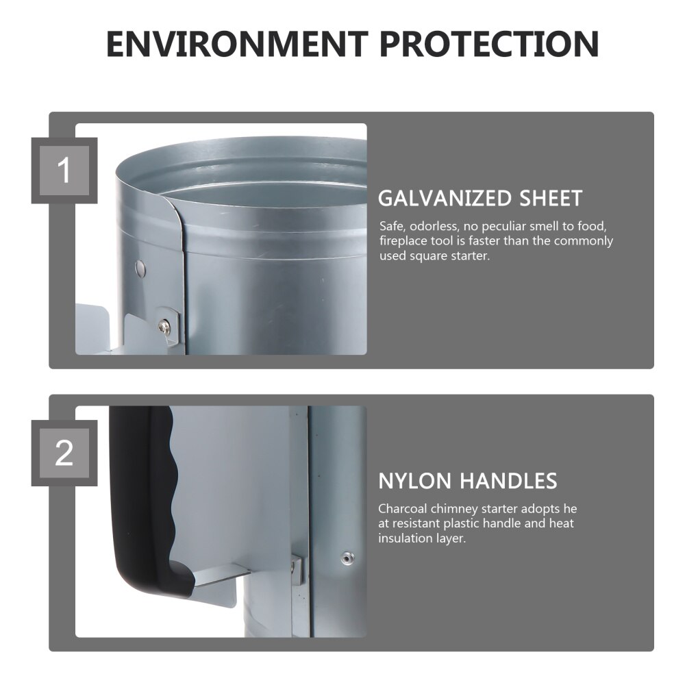 1Pc Quick Schoorsteen Houtskool Starter Snelle Fire Schoorsteen Starter Bbq Ontsteking