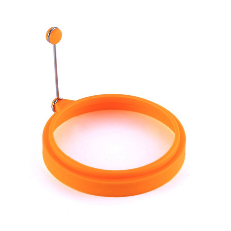 1 stuk siliconen eierring antiaanbak perfect gebakken eiervormen of pannenkoekringen siliconen ronde pannenkoek voor ontbijt: 1pc ronde sinaasappels