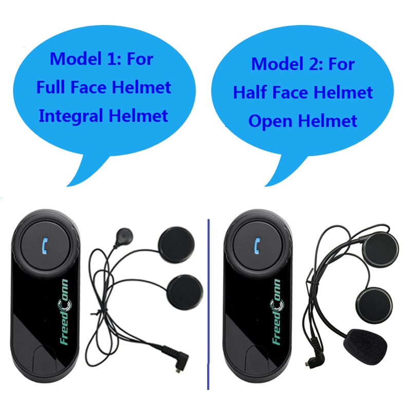 FreedConn 3 Riders Speaker Motorcycle Intercom BT Bluetooth Wireless Interphone Helmet Headset with FM Radio + Soft Earphone