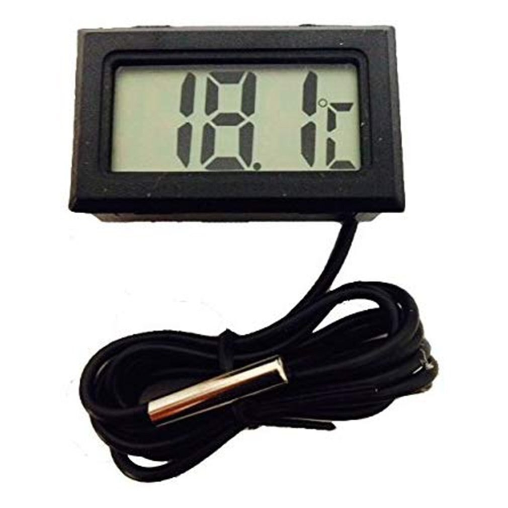 LCD Digital Thermometer With Battery Freezer Mini Thermometer Indoor Outdoor Electronic Thermometer With Sensor