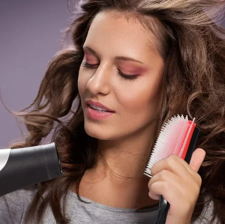 Denman-cepillo de pelo desenredante para hombres y mujeres, masajeador de cuero cabelludo, peine húmedo recto, cepillo de pelo rizado de salón, 7 filas