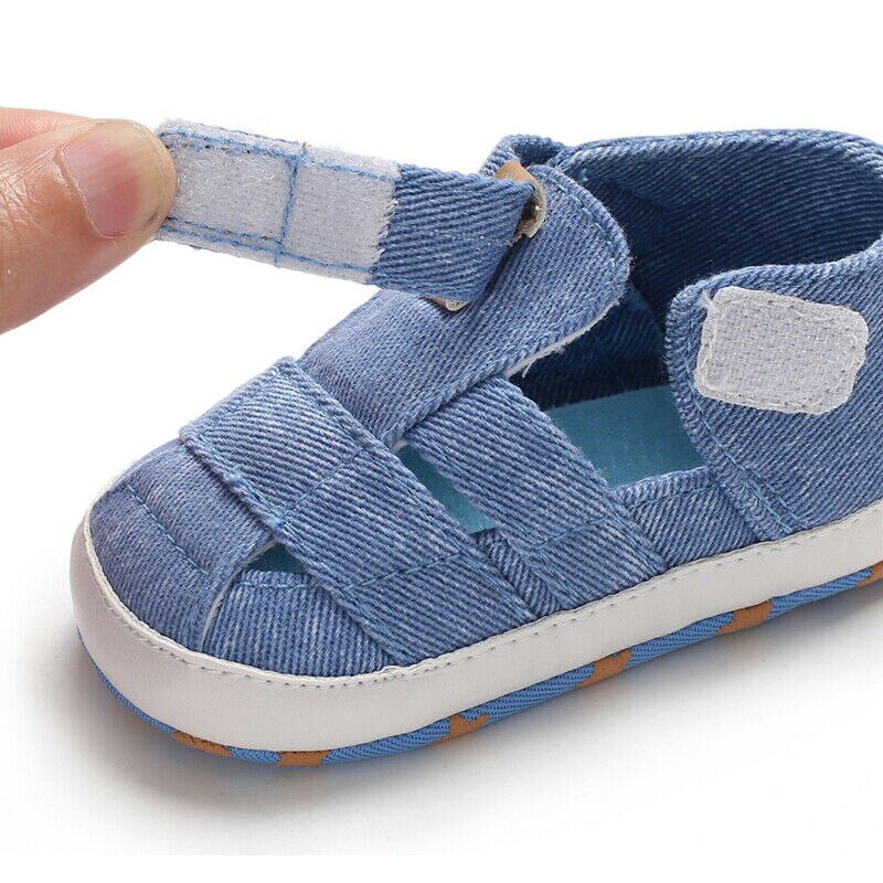 Mode Baby Sandalen Peuter Baby Holle Zachte Crib Zool Canvas Schoenen Meisjes Jongens Kids Zachte Crib Prewalker Sandalen Klompen