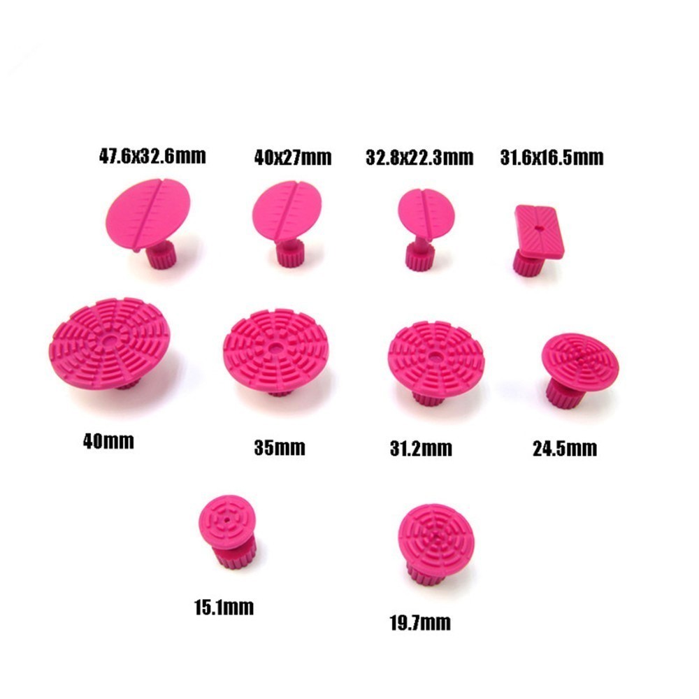 RDP 10 pièces colle tirant Onglets + 1 pièces T-bar extracteur de colle PDR Outils Extracteur Kit de Débosselage sans peinture Outils