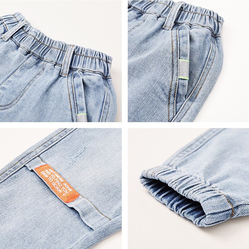 4-12Y Bambini Vestiti Dei Ragazzi magro jeans Classico Dei Bambini Dei Pantaloni denim Abbigliamento di Tendenza A Lungo Gonne E Pantaloni Del bambino Ragazzo casuale Pantaloni