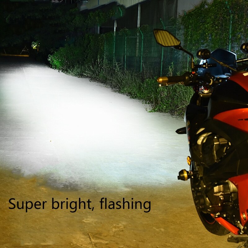 4/6LED High Spotlight Super Bright Motorcycle Boat Spot Driving Headlight Motorbike Fog Head Light Lamp