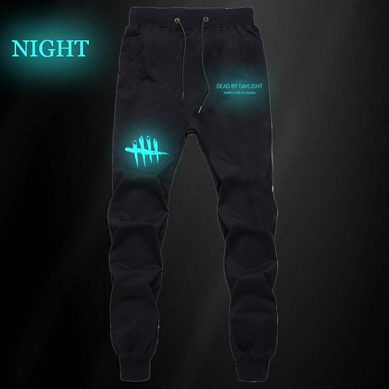 Mort par la lumière du jour pantalon lumineux automne hiver hommes Fitness Joggers entraînement Long pantalon hommes pantalon de survêtement décontracté grande taille