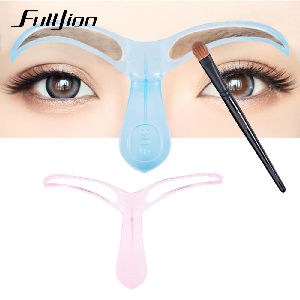 Fulljion 1Pcs Wenkbrauw Stencil Templates Herbruikbare Grooming Tekening Gids Eye Brow Model Shaper voor Wenkbrauw Enhancer Styling Tools