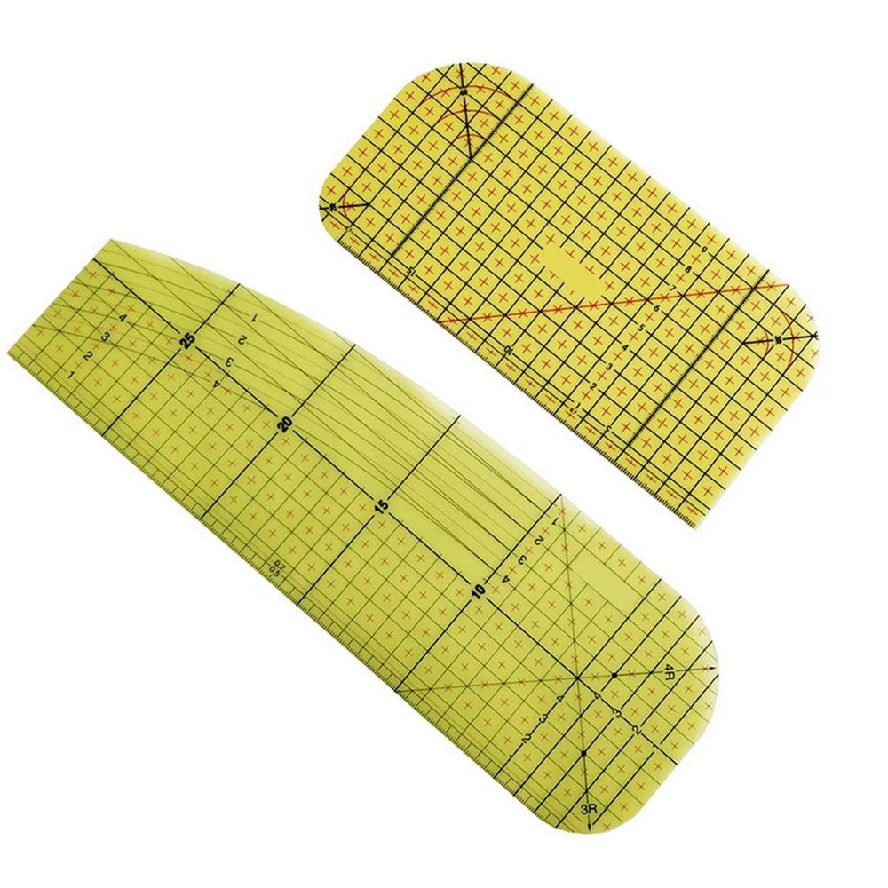 DIY Patchwork Ironing Control Ruler Sewing Tools Steam Iron Non-slip Knitting Accessories