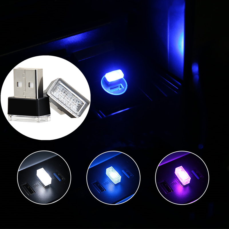 Mini Usb Licht Led Modeling Auto Omgevingslicht Neon Interieur Licht Auto Sieraden Ambient Noodverlichting Auto Accessoires 7 Kleuren