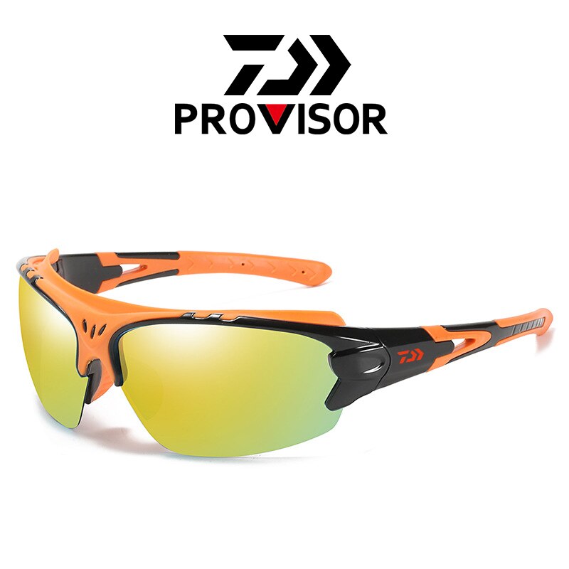 Daiwa Polarisiert Angeln Gläser Männer Frauen Sport Brillen UV400 Schutz draussen Radfahren Wandern Fahr Sonnenbrille mit fallen