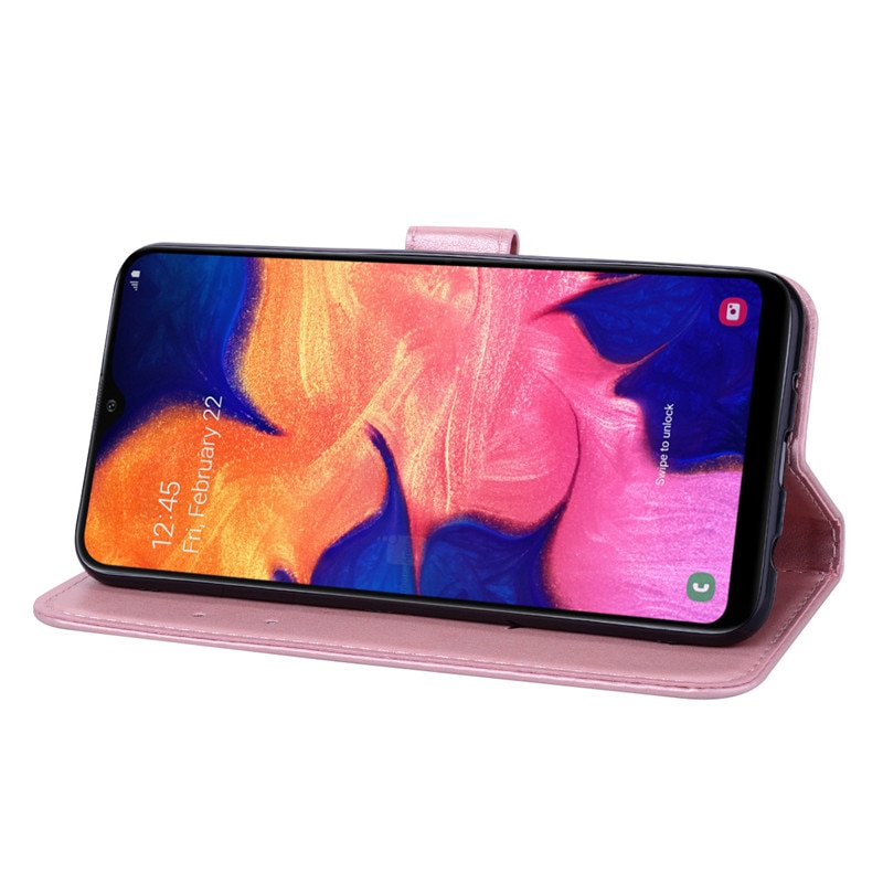 Bloem Leather Case Voor Samsung Galaxy A10 Een 10 Cover Wallet Flip Case Voor Samsung A10 A105F Telefoon Case 3D rose Coque Funda Boek