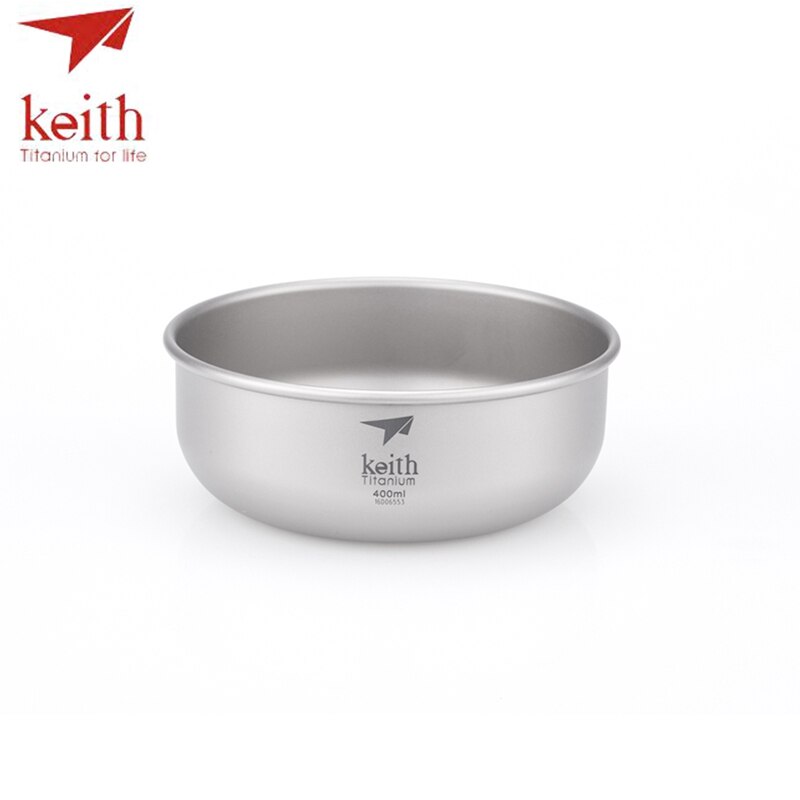 Keith camping pure titanium kommen 300ml-900ml kommen kookgerei servies bestek  ti5333-ti5338