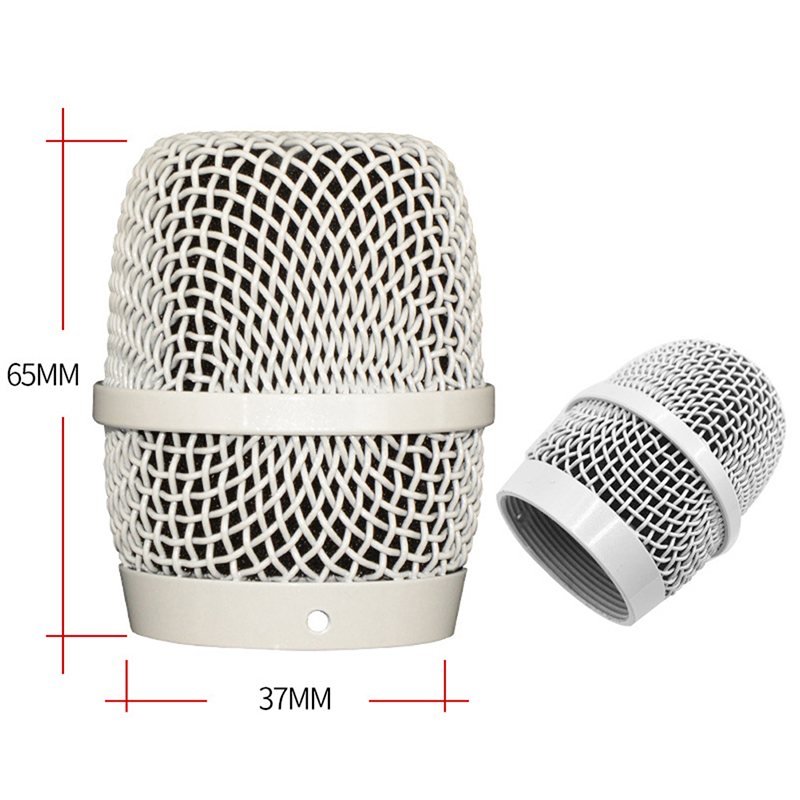 Mesh Microphone Grill Head Replacement DIY Mic Windscreen Parts Accessory: grey