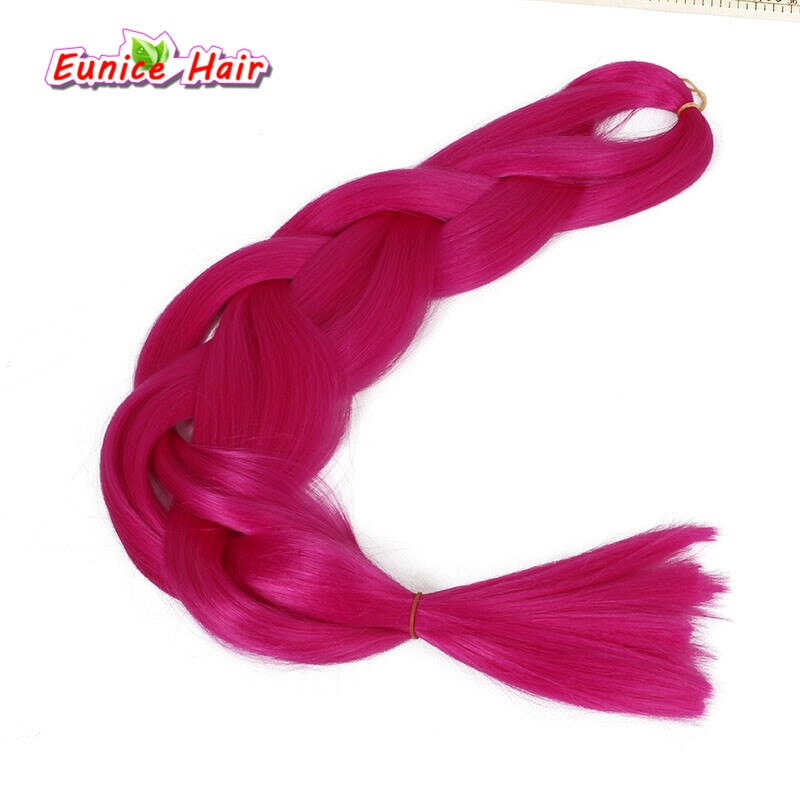Crochet Braiding Hair one piece 82 inch Synthetic Braiding Hair 165g/piece pure color Jumbo Braid Hair Extensions
