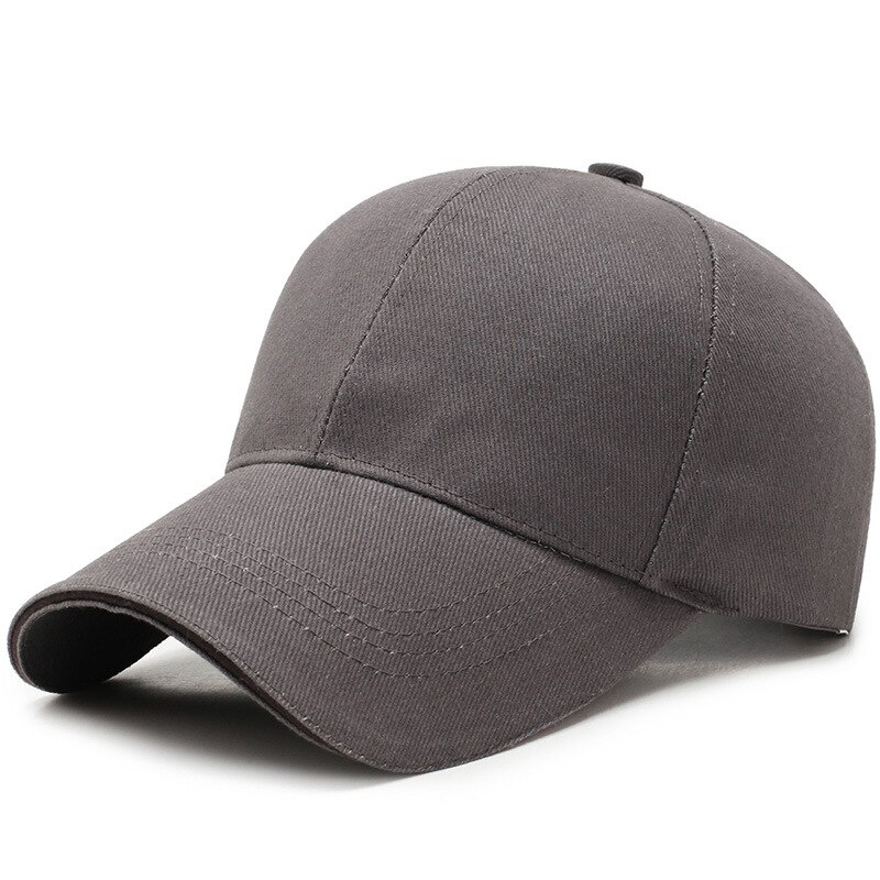 100%  puuvillaa yksivärinen miesten ulkobaseball-lippis rento naisten snapback-lippis vaellus aurinko isä rekkakuski colf hattu gorras: Tummanharmaa
