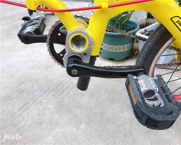 Folding Bicycle BB68 Thread Bottom Brackets Down Extend Adapter Aluminum Alloy Kids Bike Modification Accessories