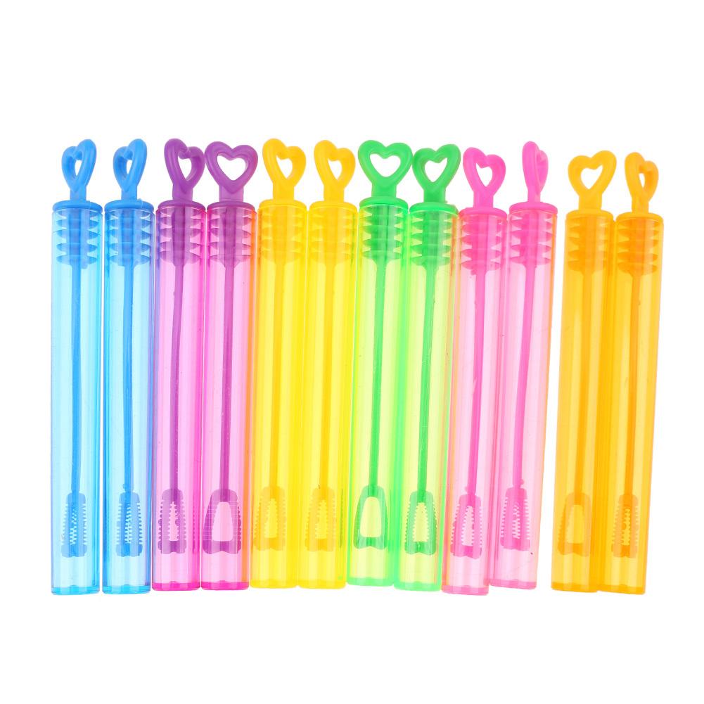 6 teile/los Herz Leere blasiert Seife Flaschen Hochzeit Geburtstag Party Dekoration freundlicher Spielzeug Blasen Hersteller freundlicher draussen blasiert: 12Stck