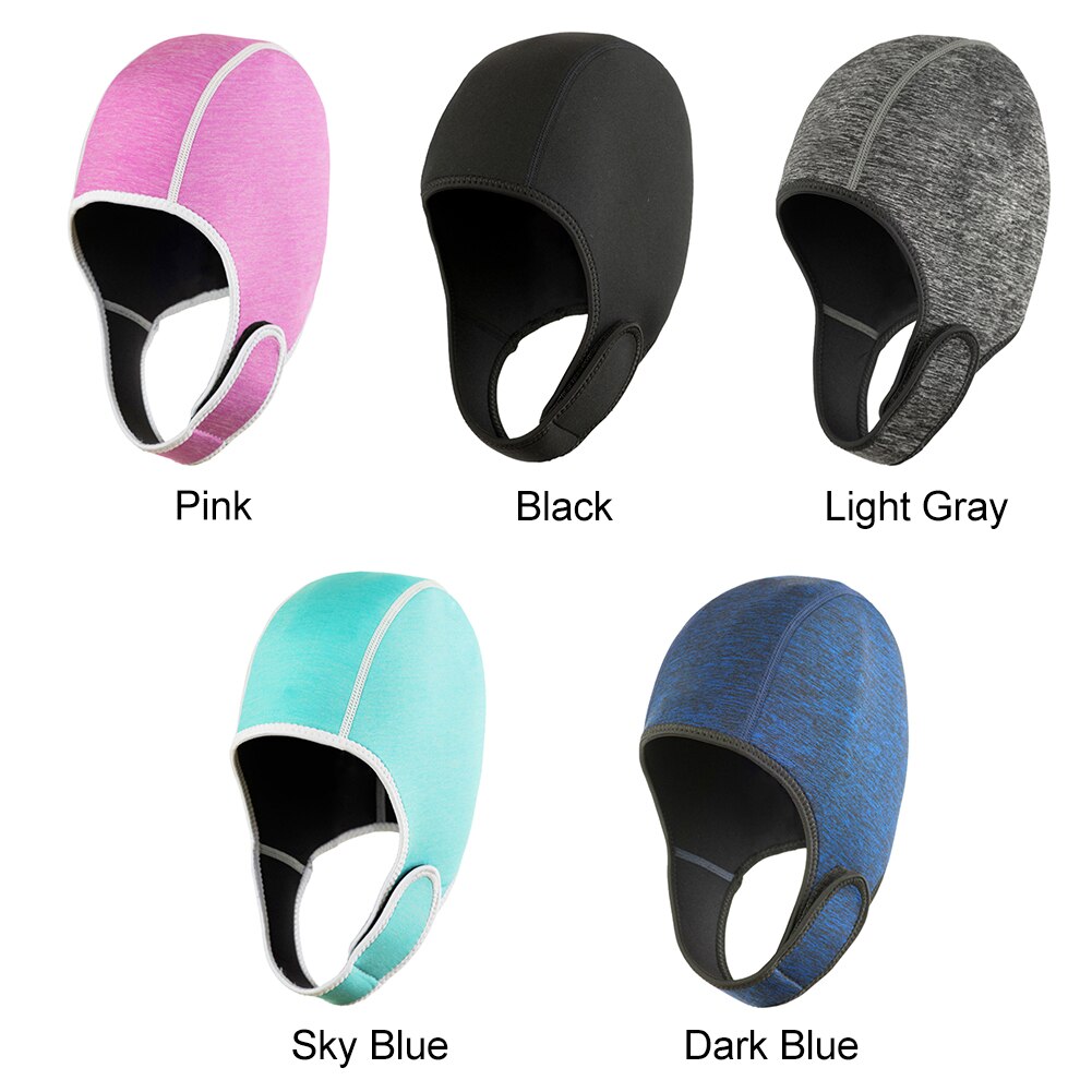 Thermal Swimming Cap Neoprene Diving Hat Unisex Sun-proof Head Warm Water Sports With Chin Strap Ergonomic