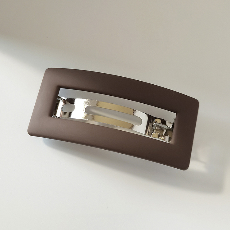 Koreaanse Matte Snap Haar Clips Elegante Haarspelden Paardenstaart Houder Haar Klauw Voor Vrouwen Meisjes Haarspelden Mode Haaraccessoires: 1