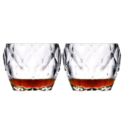 Salloping Paard Whiskey Glas Diamond Cut Whisky Prisma Kristallen Ouderwetse Glas Wodka Tumbler Chivas Wijn Cup Ver een Wijn: 2 P