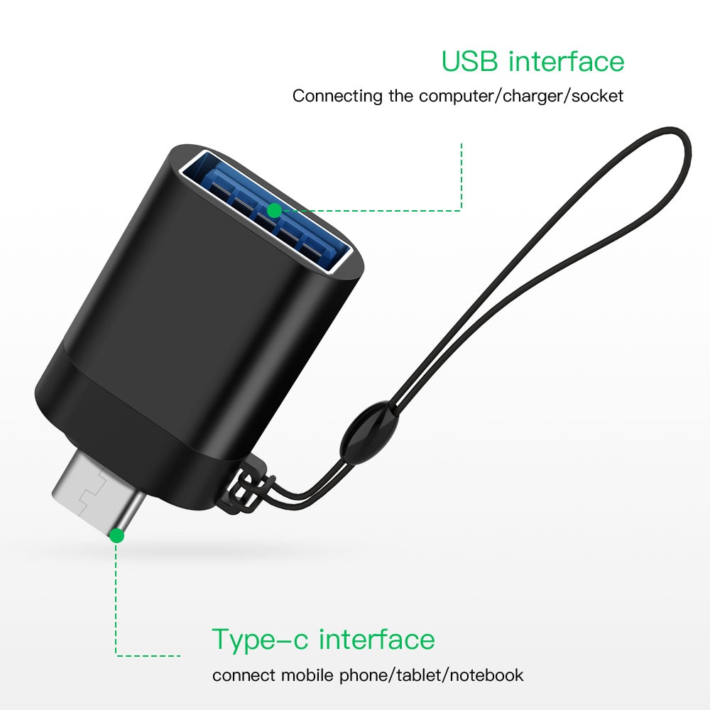 Adaptateur micro usb type-c 3.0 OTG, convertisseur de données de Charge, pour Samsung S9 S8 Huawei P20 Pro Macbook