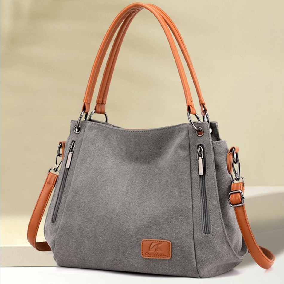 Casual Canvas Vrouwen Schouder Crossbody Tassen Voor Vrouwen Messenger Bag Grote Capaciteit Dames Reizen Hand Bags Sac