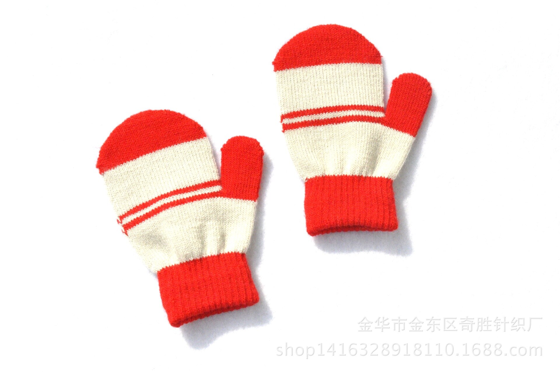 1-4 jahre Baby Gestrickte Handschuhe Baby betroffen Handschuhe Winter Mädchen Jungen Halb Finger kippen Abdeckung Fäustlinge freundlicher Jungen herbst Mädchen Fäustlinge: rot