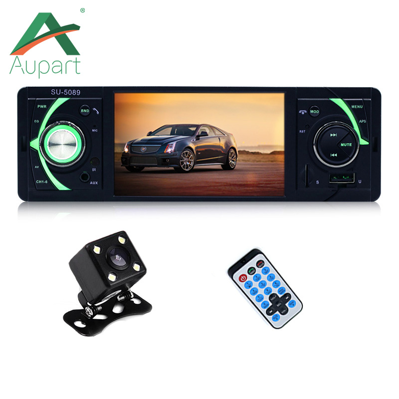 Auto MP5 Auto Multimedia Speler 4.1 inch 1 Din Autoradio Auto Audio Stereo FM Bluetooth 2.0 Ondersteuning Achteruitrijcamera USB TF AUX