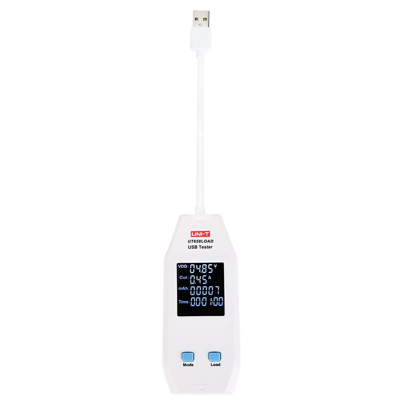 UNI-T UT658A/UT658C/UT658Dual USB Tester; Charger/Mobile Power/Data Cable/Mobile Phone/Charging Equipment Tester: UT658LOAD