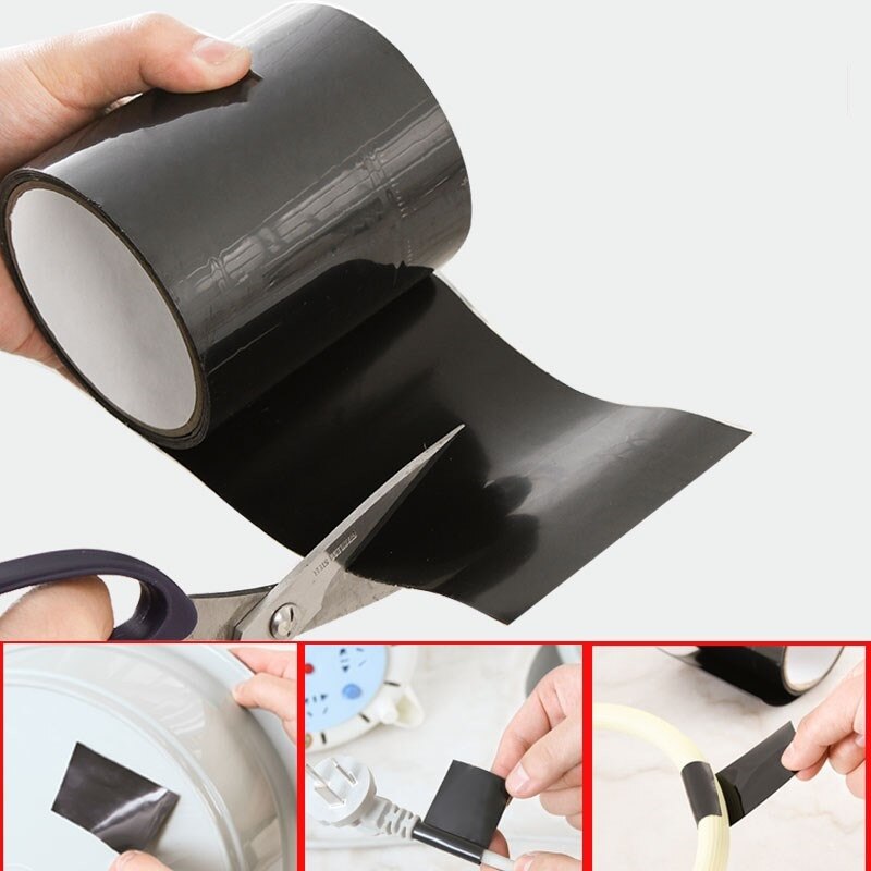 1.52M Super Strong Fiber Waterproof Stop Leaks Seal Repair Tape Performance Self Fiber Fix Tape Pipeline repair Tape