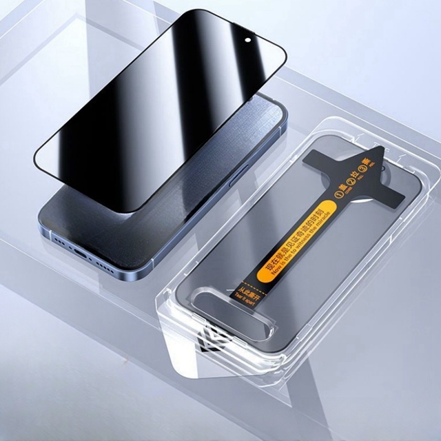 3PCS Dust Free Tempered Glass For iPhone 16 Pro Max 16Pro Privacy Screen Protector For iPhone 15ProMax Easy To Install Glass: ROSE / Bundle 5