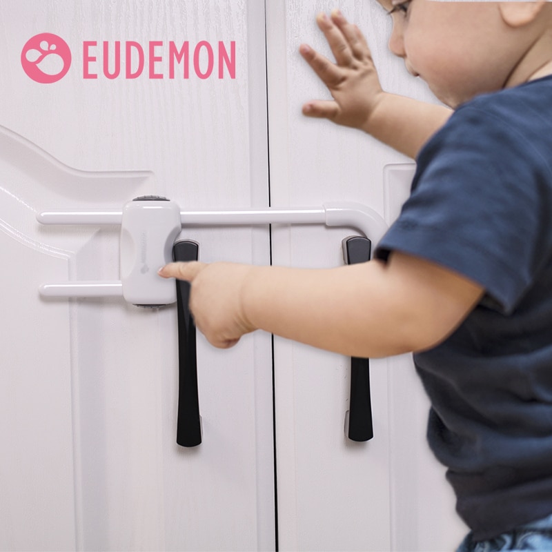 Eudemon 4 Pc Baby Veiligheid Slot U Shape Kids Baby Kabinet Sloten Kinderen Bescherming Kabinet Beveiliging Deur Locking Plastic Non giftig
