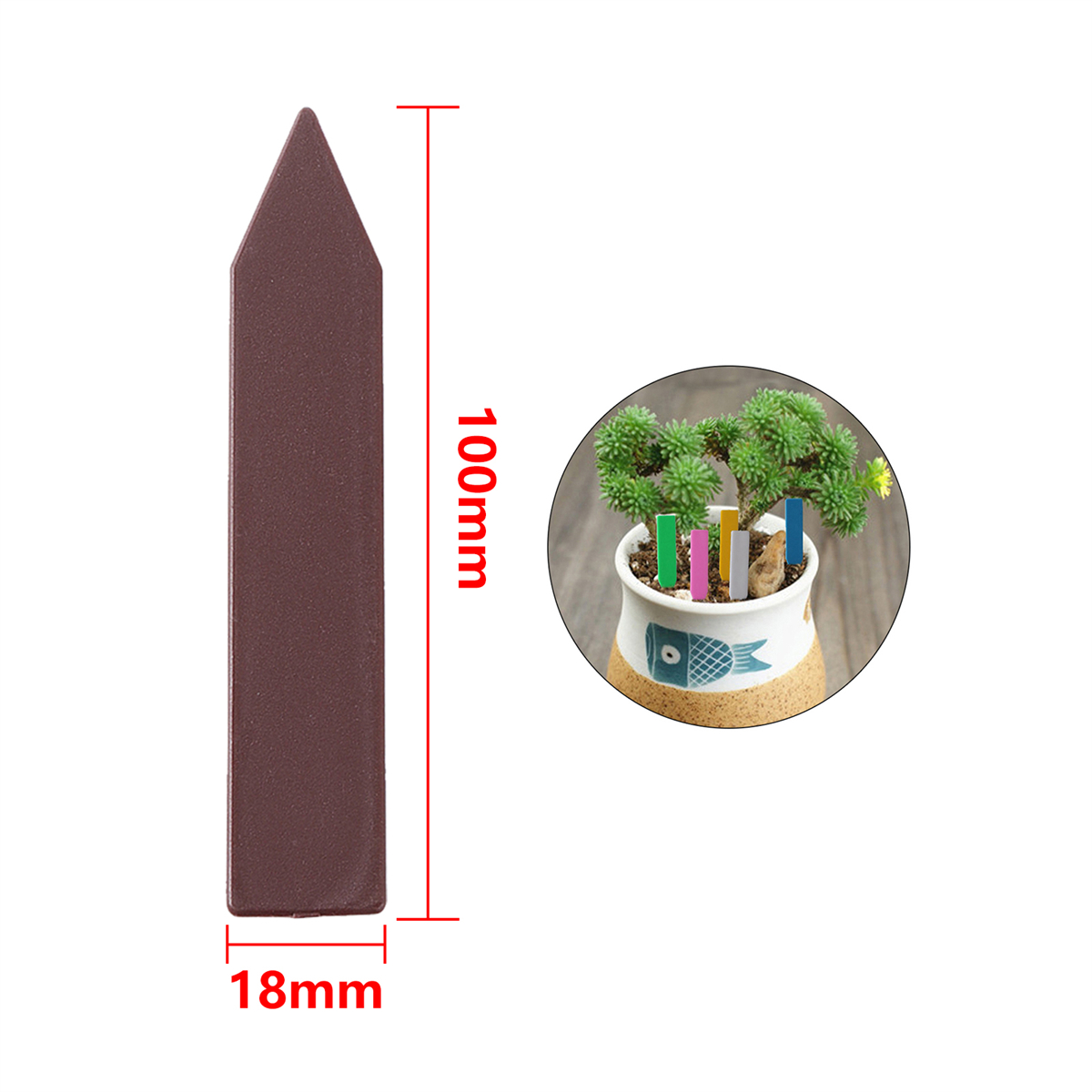 Etykiety na rośliny ogrodowe PVC kształt strzałki szkółka taca na sadzonki znak szklarnia smutny kwiat bonsai tablica rejestracyjna wiele kolorów 50 sztuk