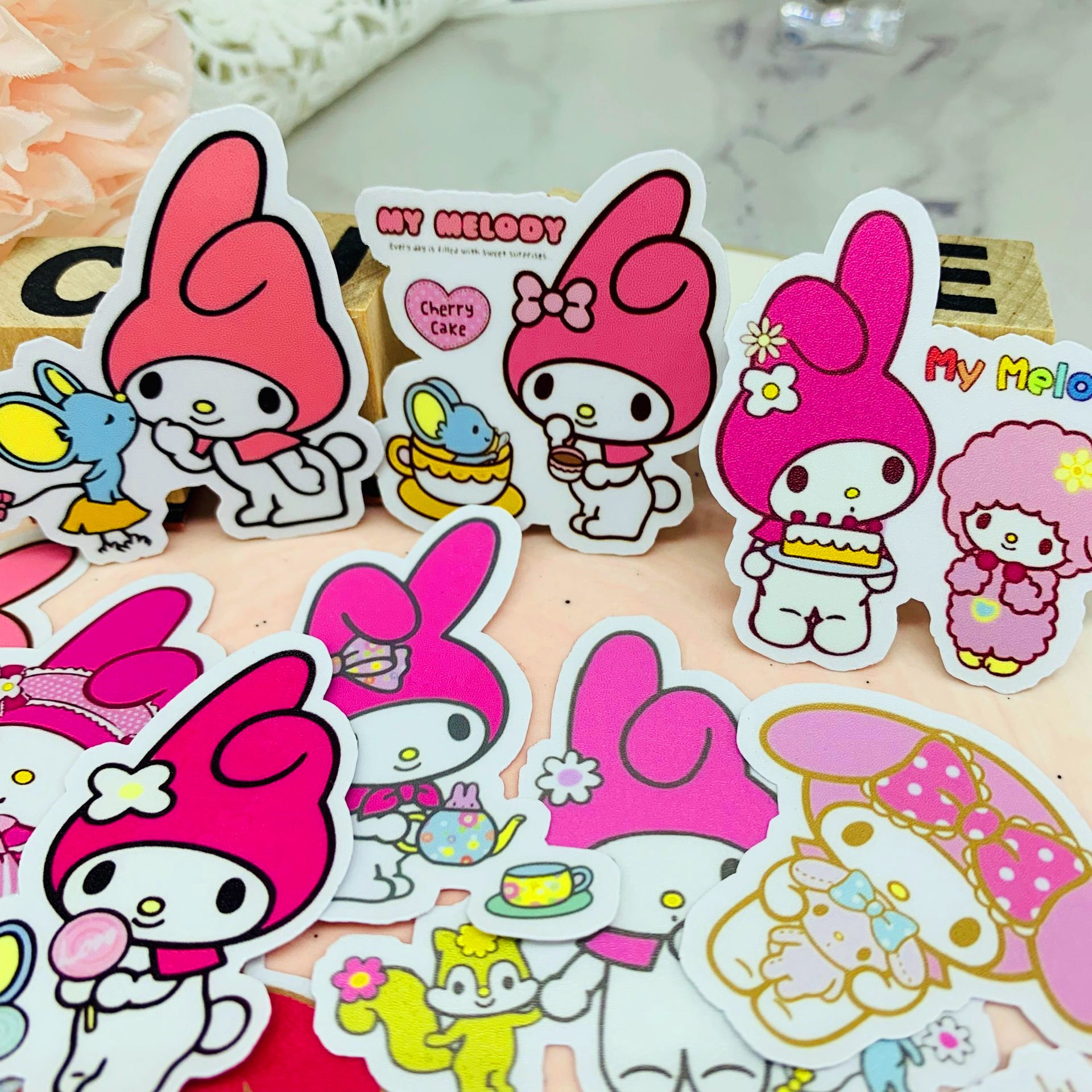 22 pcs Leuke briefpapier sticker retro kawaii sticker kind sticker DIY dagboek clip art foto