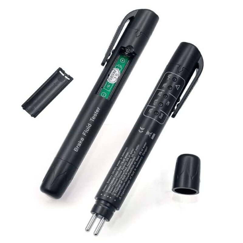 Brake Fluid Tester 5 LED Auto Diagnostic Brakes Testing Pen Portable Vehicle Auto for DOT3 DOT4